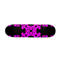Henne gulliga flickaktigt stilrosor & svartdamastf skate board deck