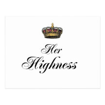 Henne Highness (delen av hans och den hennes uppsä Vykort