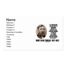 Henry David Thoreau olikt handelsresandecitationst Visit Kort