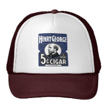 Henry George en underbar 5 Cent cigarr Baseball Hat