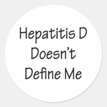 Hepatit D definierar inte mig Klistermärke