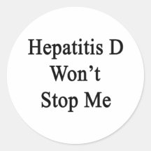 Hepatit D som ska för att inte stoppa mig Klistermärken
