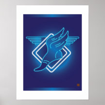 Hermes påskyndade Sandal-Trycket Posters