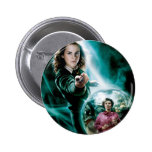 Hermione Granger och professor Umbridge knappar
