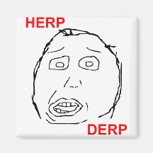 Herp Derp Herp Derping Magnet För Kylskåp