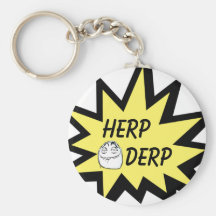 Herp Derp Keychain Nyckel Ring