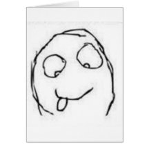 Herp Derp ursinnetecknad Hälsnings Kort
