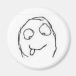 Herp Derp ursinnetecknad Kylskåpsnagnet