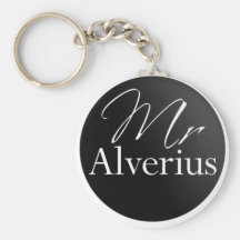 Herr Alverius logotyp Keychain Nyckel Ringar