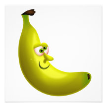 Herr banan anpassade inbjudan