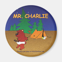 Herr Charlie magnet Magnet För Kylskåp