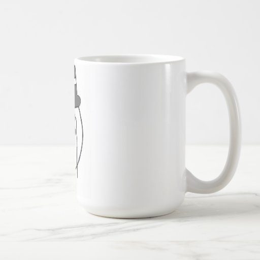 Herr mustasch kaffe koppar