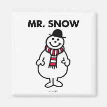 Herr snöklassiker kylskåpmagneter