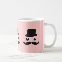Herrmustasch Kawaii Kaffe Kopp