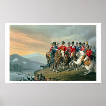 Hertigen av Wellington och hans bemannar att korsa Posters
