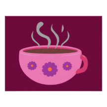 Hettkopp av kaffe skräddarsydda inbjudan