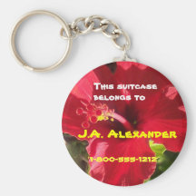 Hibiskusen hänger lös märkre nyckel ringar