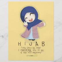 Hijab är frihet flygblad designs