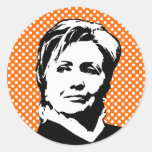 Hillary Clinton 2 Runda Klistermärken