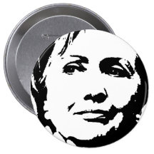 HILLARY CLINTON BLÄCKKONST NÅL