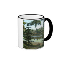 Himmelsk trädgård kaffe mugg
