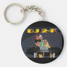 Hip hop DJ 2-K Keychain Nyckelring
