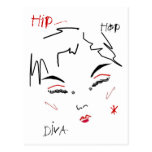 Hip hopDiva Vykort