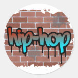 hip hopgrafittidesign klistermärke