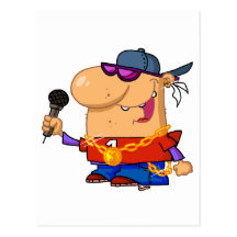 HipHop sångare Vykort