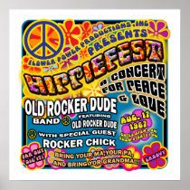 Hippiefest konsertaffisch