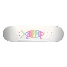 Hippy fiskregnbåge skate deck