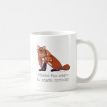 Hipsterräv Kaffe Mugg