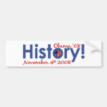 Historia Obama segrar 2008 Bildekal