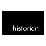 historian. visitkort mallar