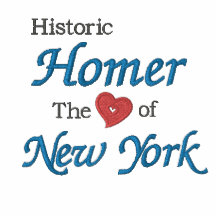 Historisk Homer-Hjärta av New York broderade skjor Polo Tröja