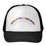 Historisk Texas flaggor Trucker Keps