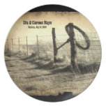 Hitching postar jubileums- WeddingPlate Dinner Plates