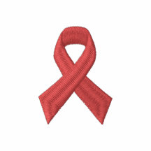 HIV BISTÅR medvetenheten - det BRODERADE RÖDA BAND Polo