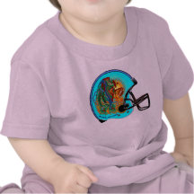 Hjälmfotbollall ungen utformar tshirts