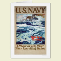 Hjälp ditt land - att enlist i marinen (US02286B) kort