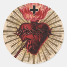 Hjärta av (små) Jesus, Klistermärke