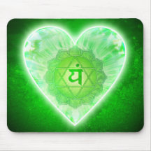 Hjärta Chakra Mousepad Mus Mattor