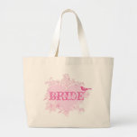 Hjärta & fågelbruden hänger lös tote bag