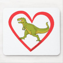 Hjärta för T Rex Mus Matta