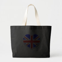 Hjärta United Kingdom hänger lös (svarten) Kassar