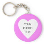 HjärtagränsKeychain mall - rosa