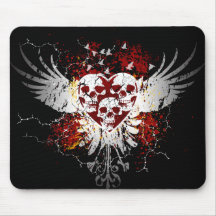 Hjärtaskalle Mousepad Mus Matta