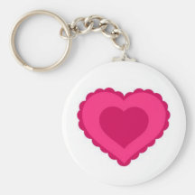 Hjärtavalentin för kärlek rosa Keychain Nyckelring