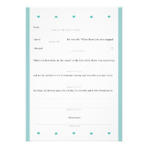 Hjärtor för bröllopMadLibs mycket lilla kricka Personliga Tillkännagivande
