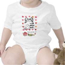 Hjärtor för personligbabytecknad tee